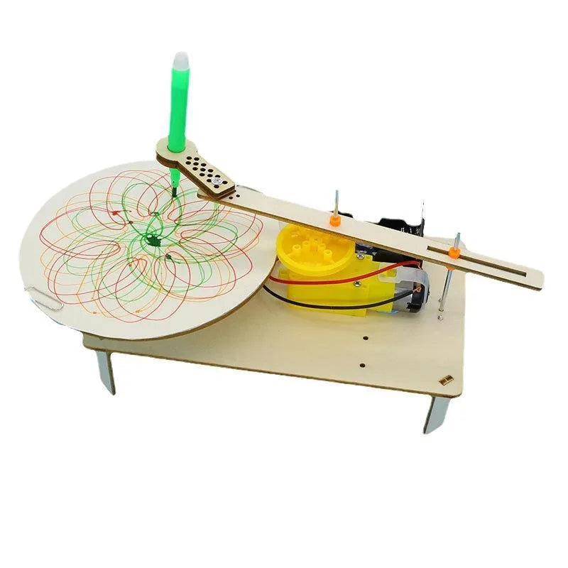 DIY Wooden Pattern-Drawing Machine Kit