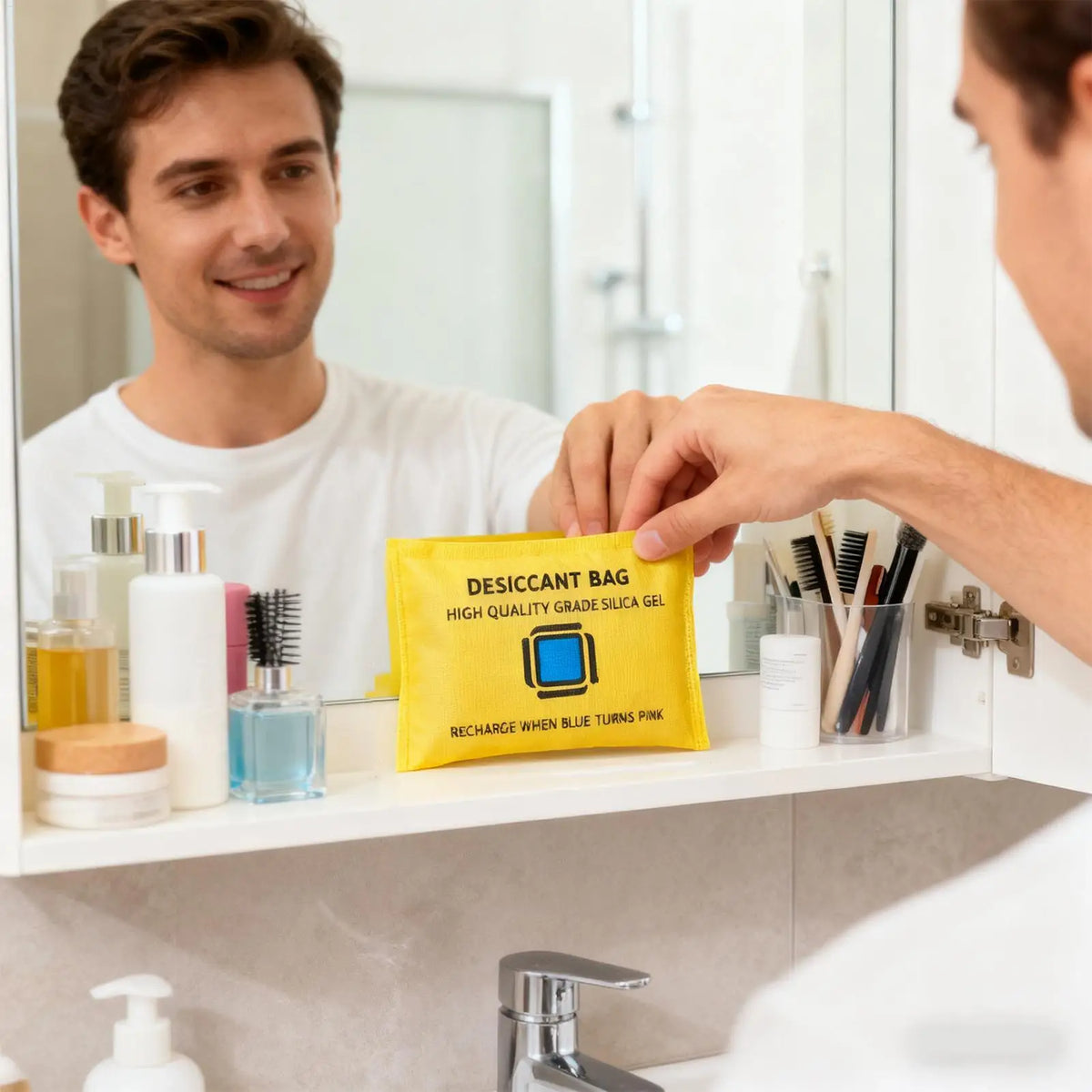 Reusable Moisture Absorber Bags for Closets and Cars