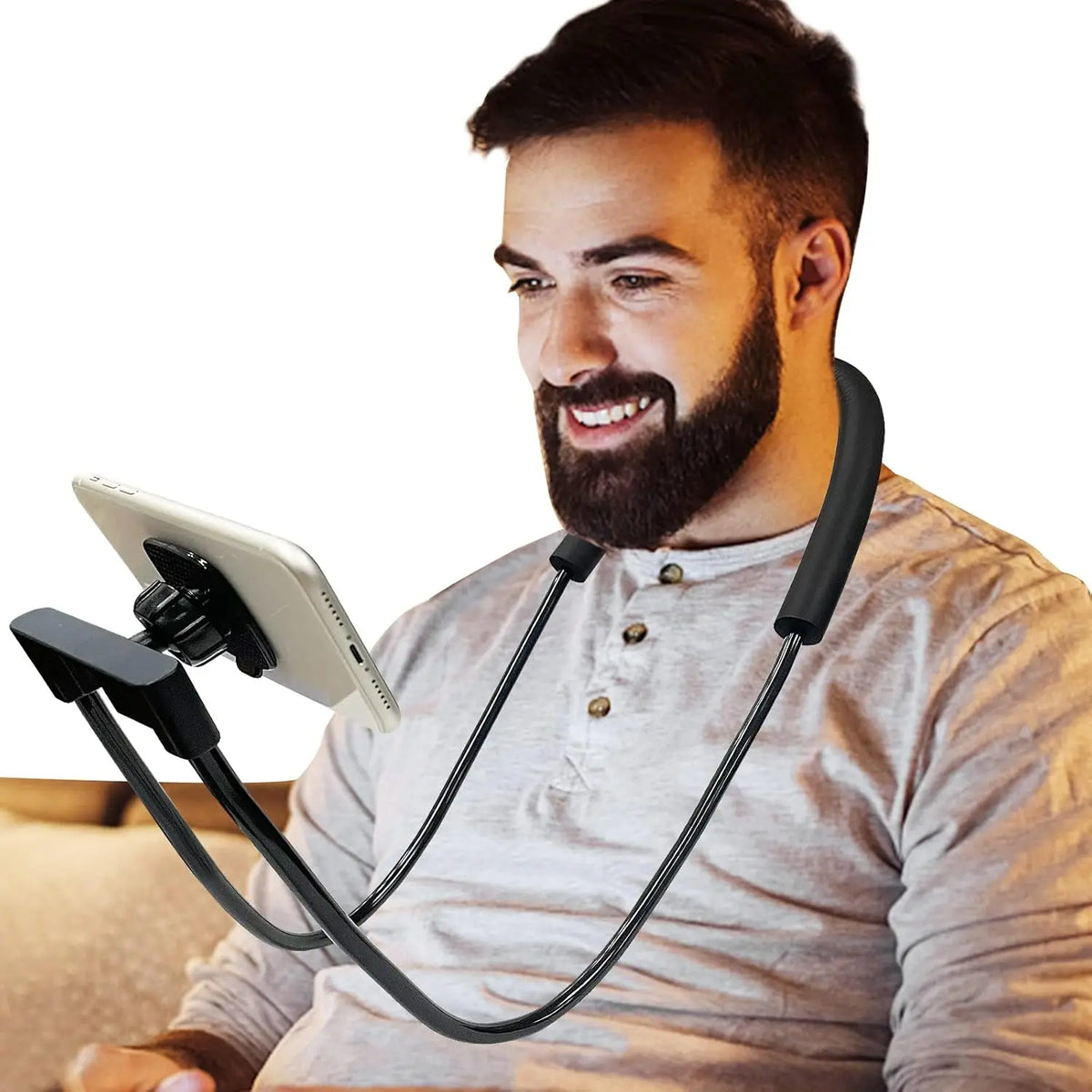 Flexibele hals en telefoonhouder voor op tafel
