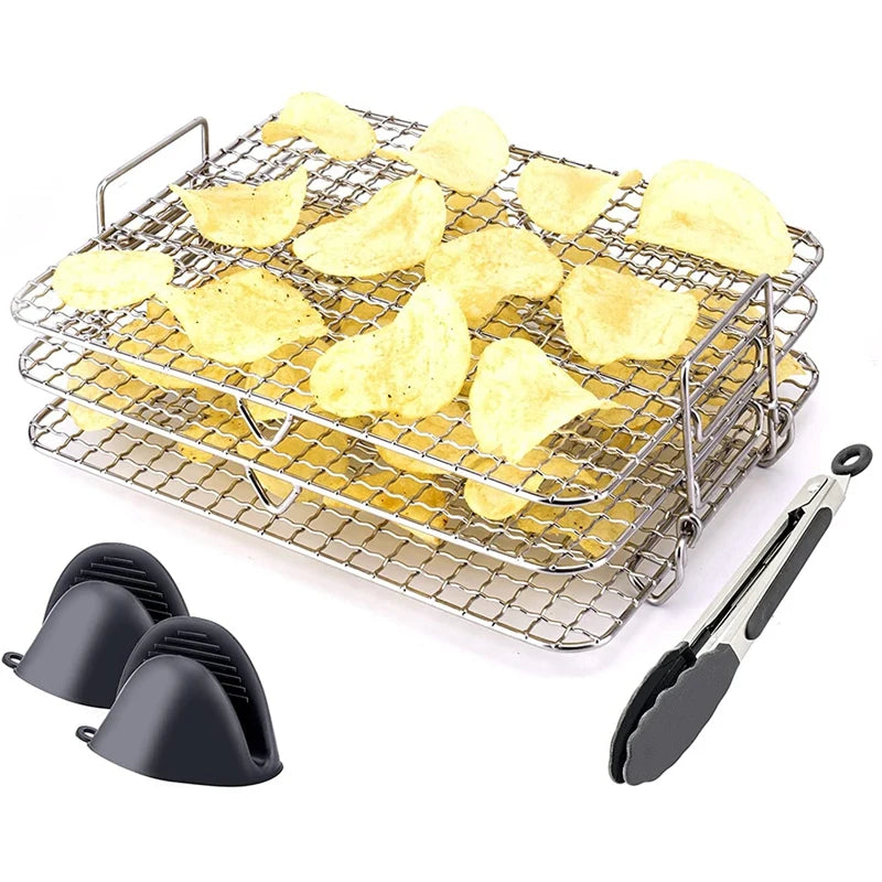 3-Tier Air Fryer Rack for Matching Foodi Grill XL