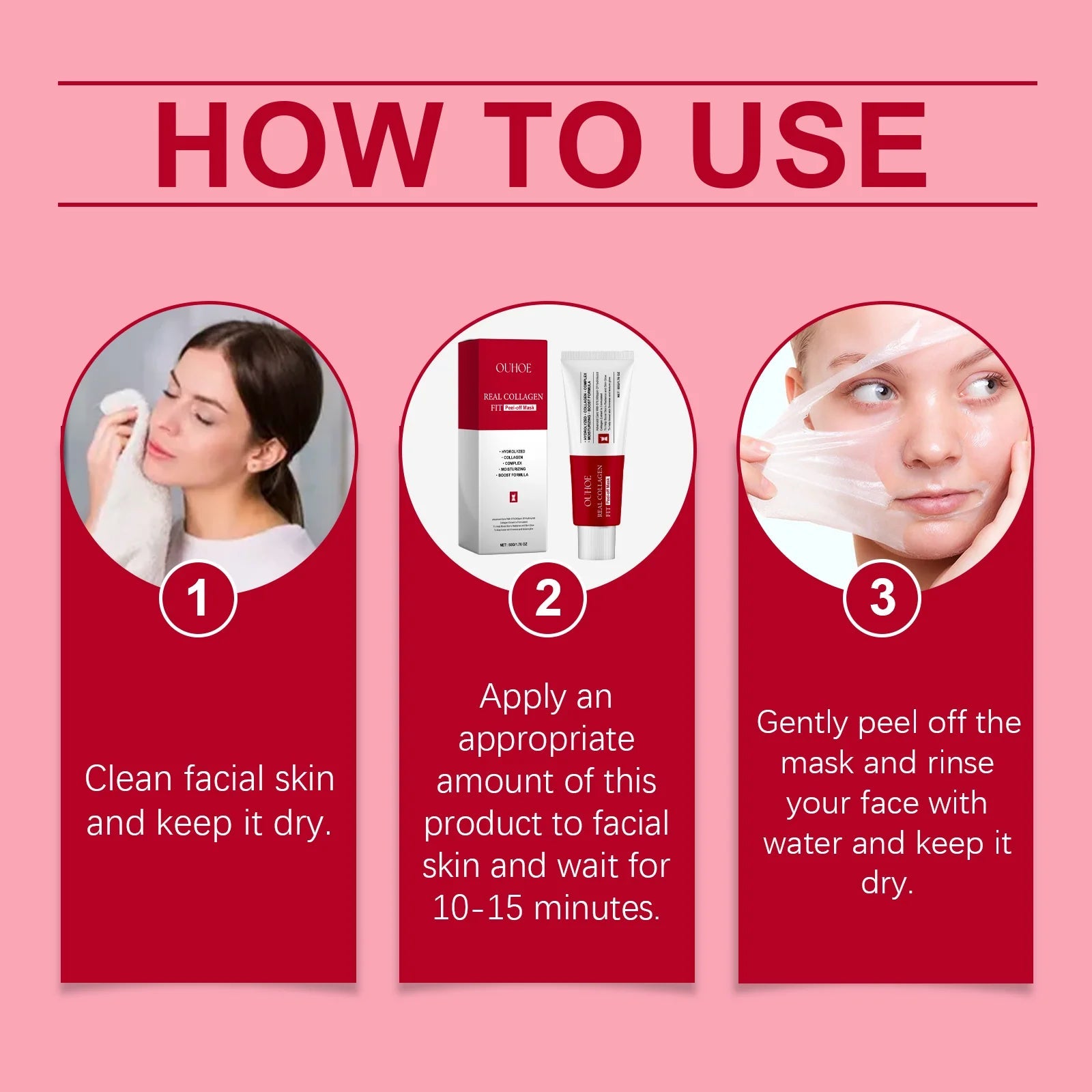 Collagen Peel Off Mask Collagen Overnight Wrapping Mask Hydrating Moisturizing Hydrolyzed Collagen Mask Korean Skin Care