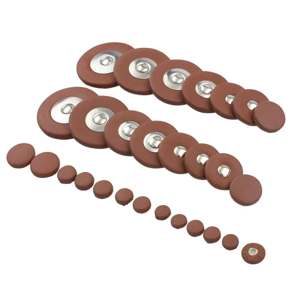 Saxophone Replacement Pad Sets — Alto, Tenor or Soprano -> "Zestawy wymiennych poduszek (padów) saksofonu — altowy, tenorowy lub sopranowy"