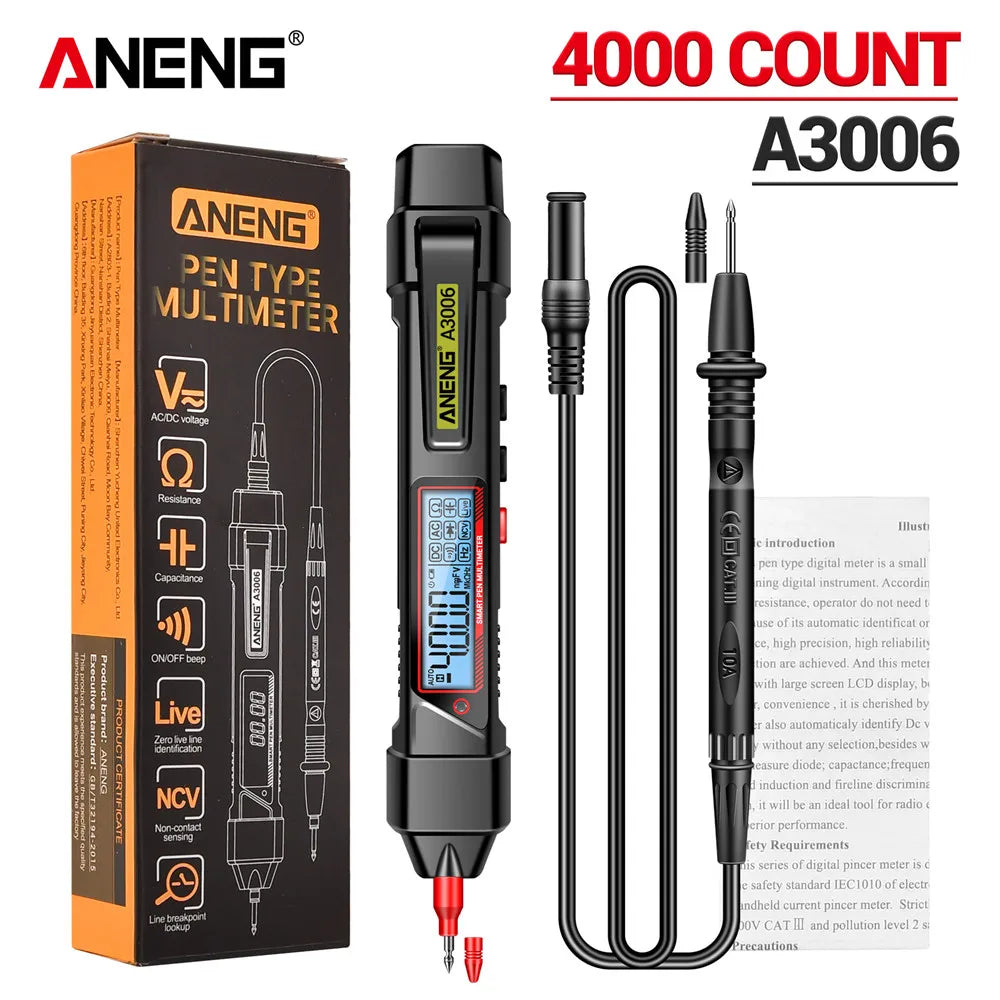 ANENG A3006 stiftförmiges Digitalmultimeter, 4000 Counts