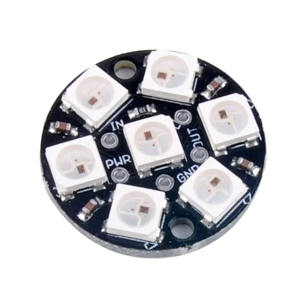 WS2812B individueel adresseerbare RGB-ledring of -strip