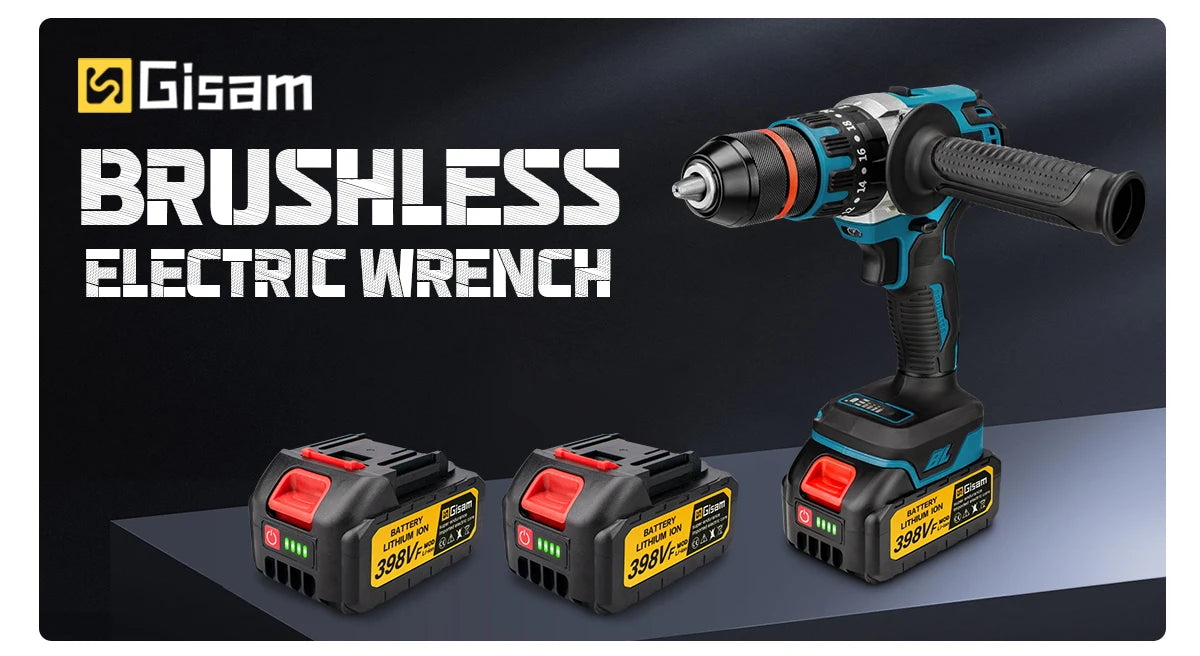 480N.M Brushless Electric Impact Drill for Makita 18V Batteries