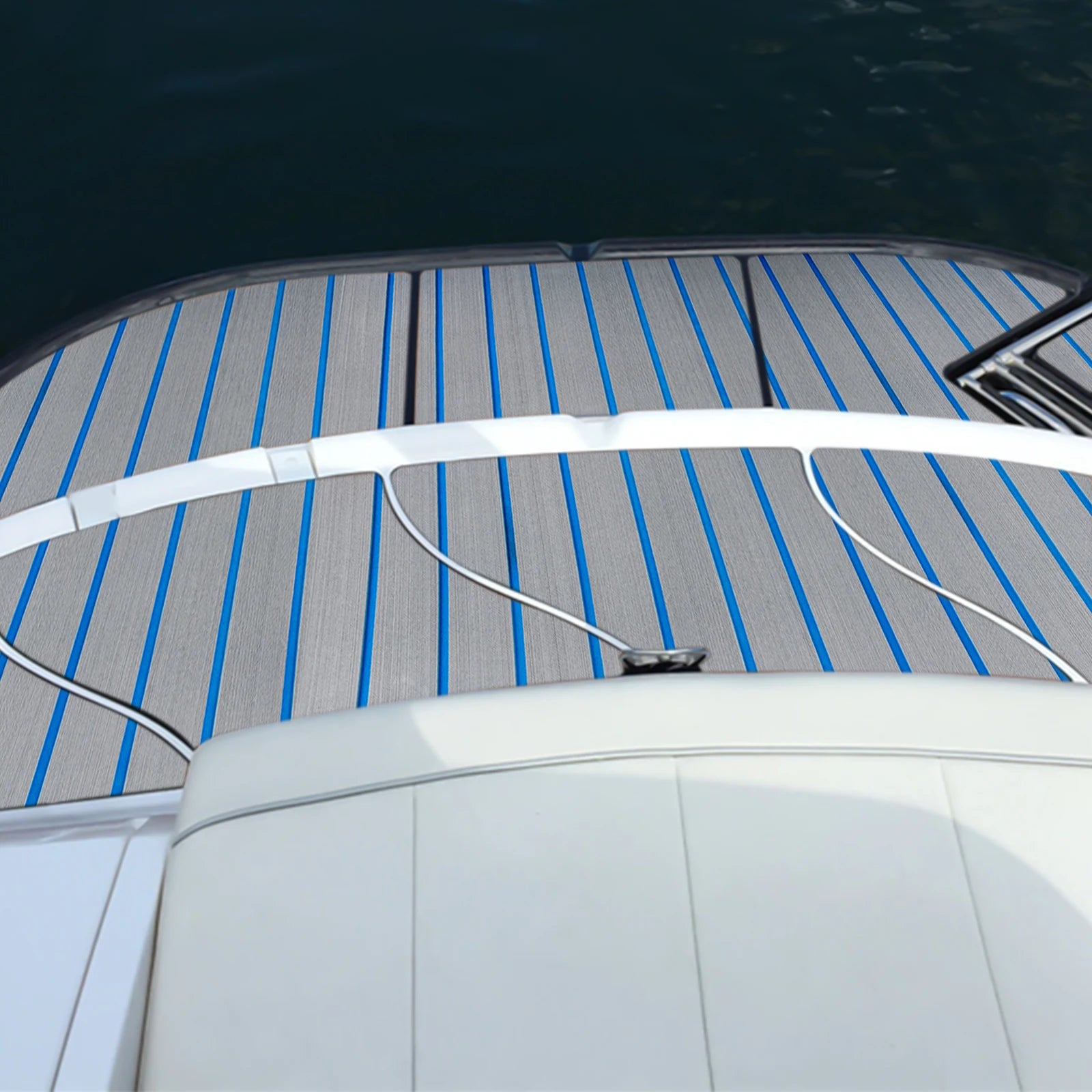 EVA Foam Faux Teak Boat Flooring Mat 240 x 90 cm
