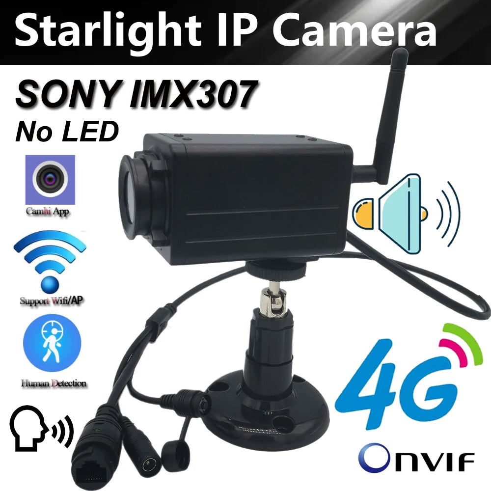 2MP IMX307 Starlight Full Color Night Vision Wireless IP Camera