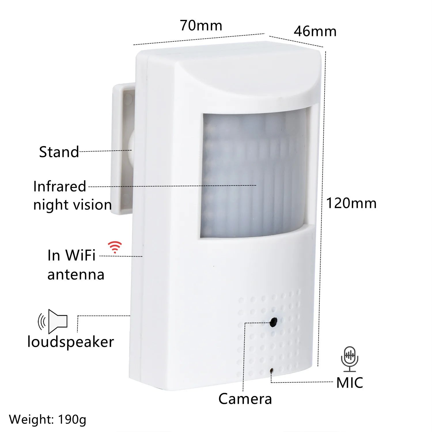 6MP WiFi Indoor IP Camera with Audio and Night Vision
