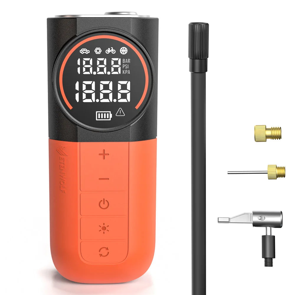 S1 Rechargeable Tyre Inflator with Work Light
