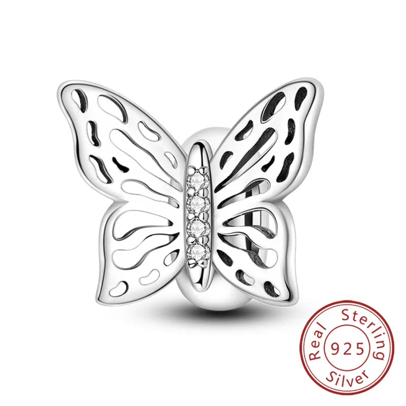 Sterling Silver Firefly Bee Butterfly Hummingbird Charms