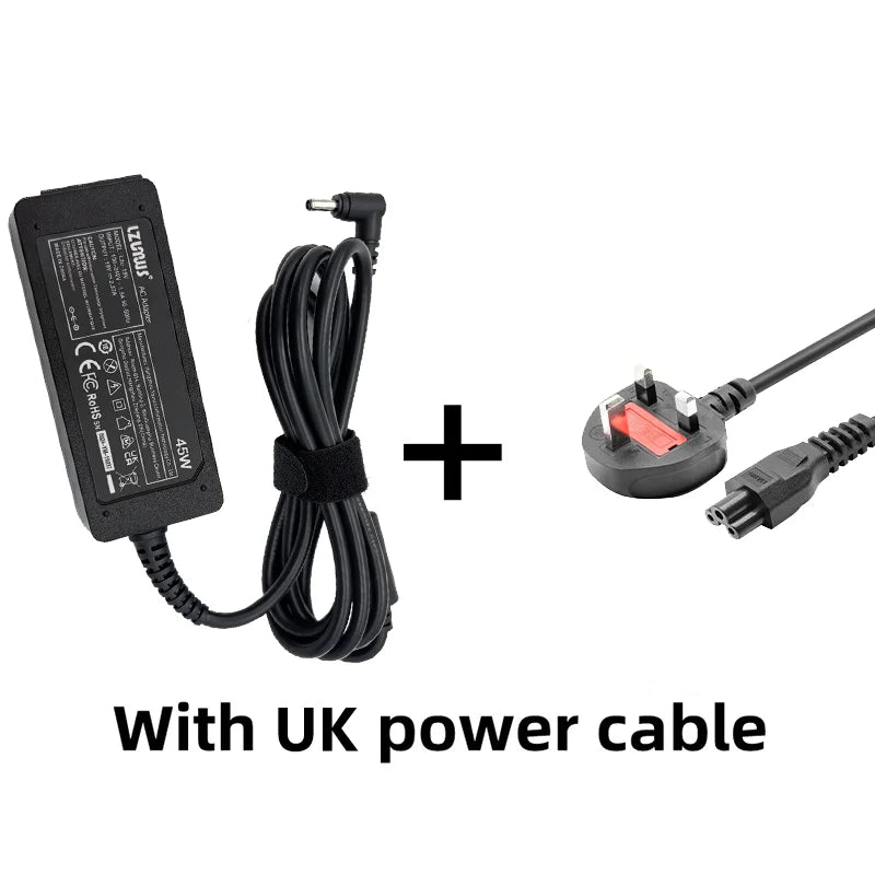 19V 2.37A Laptop Power Adapter, 3.0 x 1.1mm
