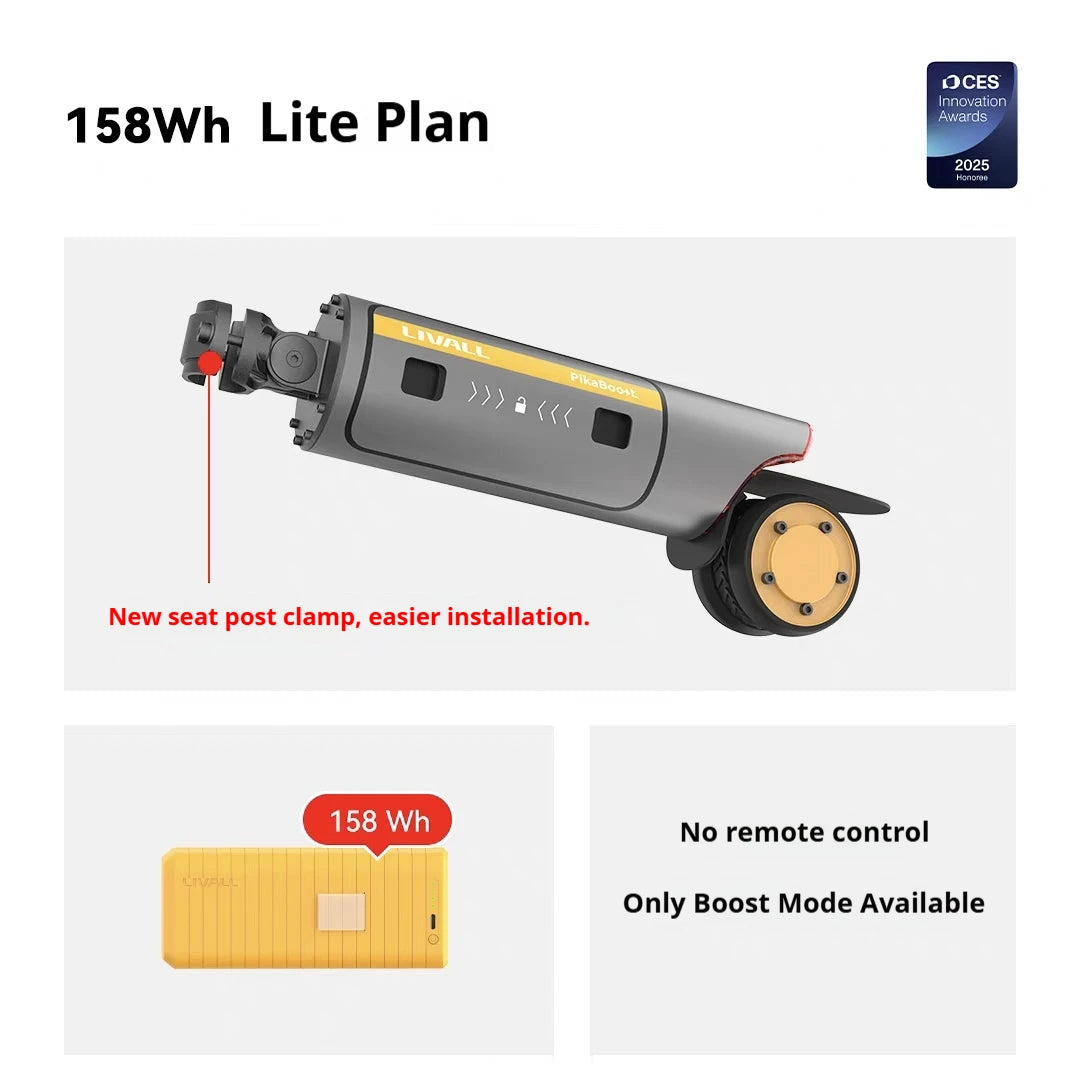 Kit de assistência à conversão para bicicleta elétrica LIVALL PikaBoost 2