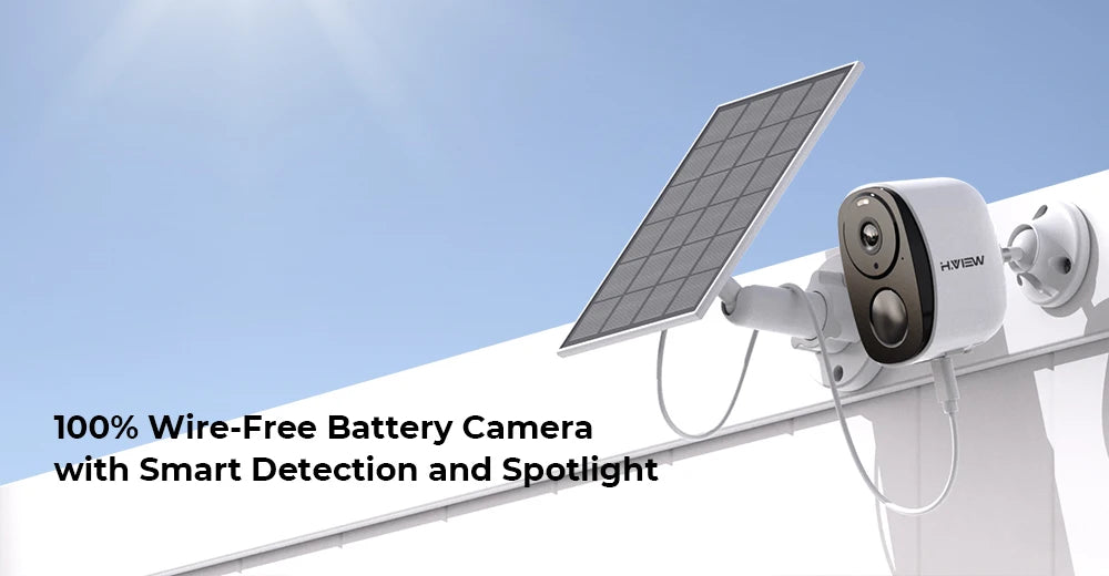 Telecamera di sicurezza wireless 3MP con batteria, proiettore, sirena e audio