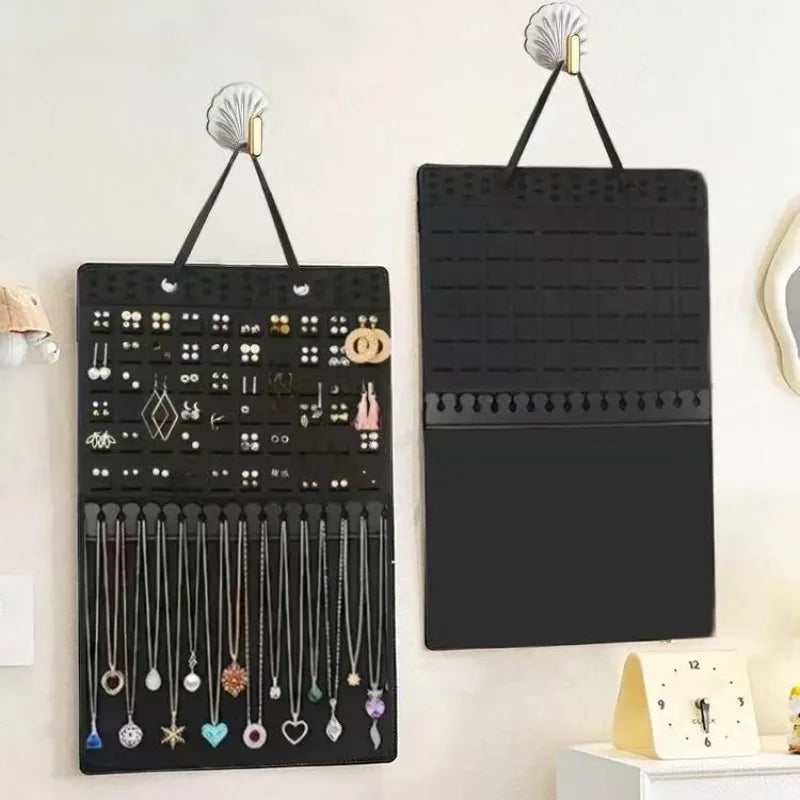 Wall-Mounted Felt Jewellery Organiser for Earrings and Pins