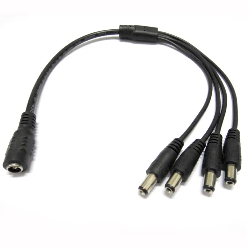 10 kom. 1 do 4 DC naponski razvodni kabel 12V 5.5 x 2.1 mm 40 cm