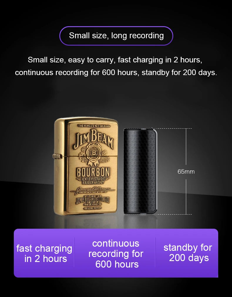 Mini Voice Activated Recorder 600 Hours Time Built-in Magnet Small Digital Audio Recording Device Sound Dictaphone