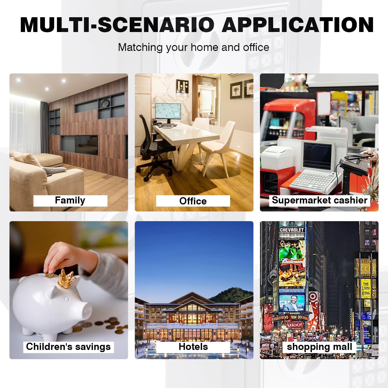 DayPlus Electronic Digital Safe Box for Home, Office & Hotel