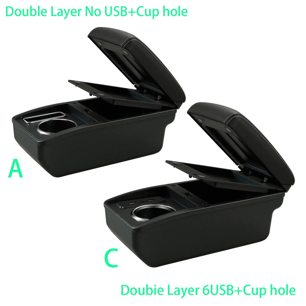 Universal Car Armrest Universal Model Armrest Box Central Storage Box Dedicated Cup Holder Retrofit Parts Interior Accessories