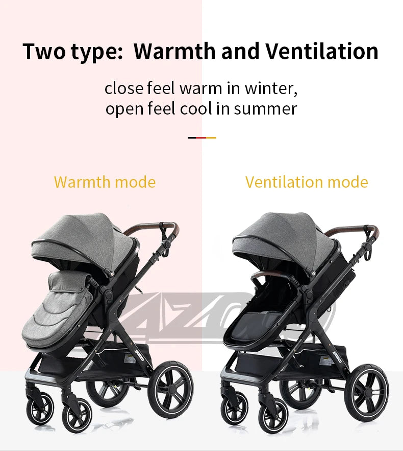 3‑in‑1 Multifunction Baby Stroller with Car Seat