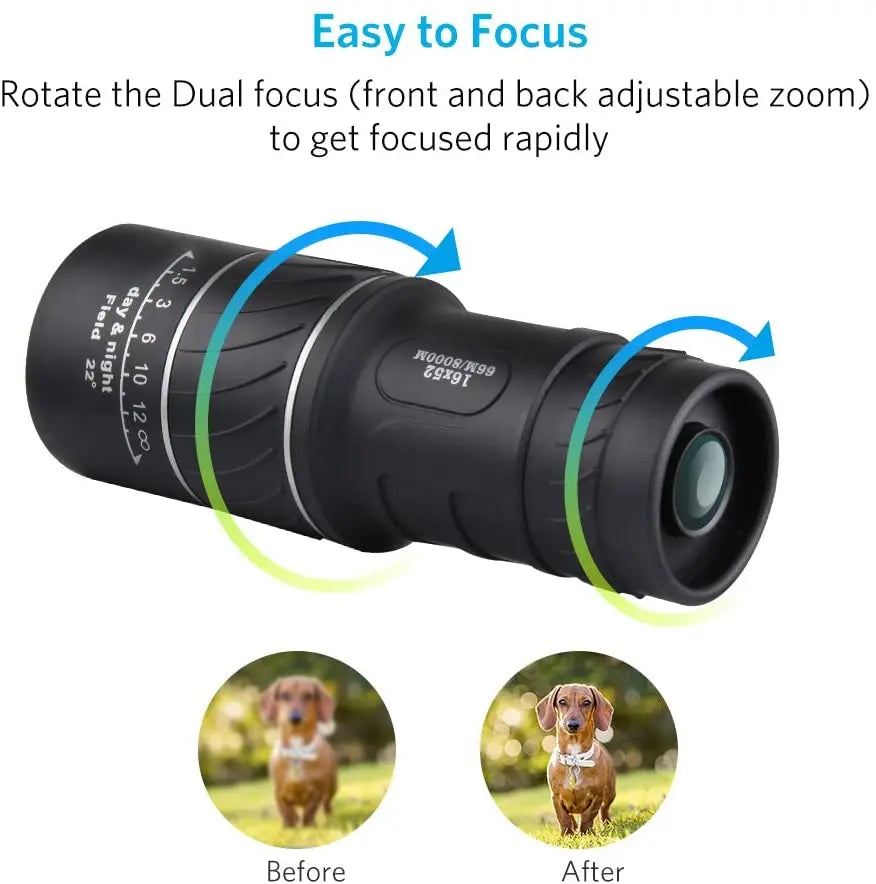 YM04 Monocular with Phone Adapter and Tripod