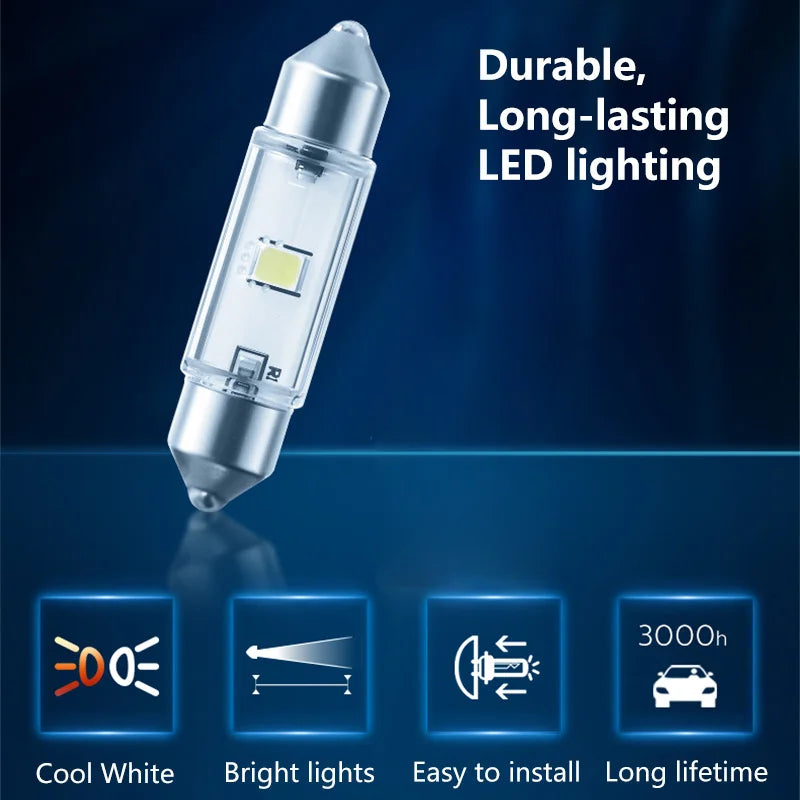 Philips Ultinon Pro3000 C5W LED Fest 38mm 30mm 43mm Festoon Auto Signal Seitenlampe 6000K Kaltweiß Innenraum Leselicht(1STK)