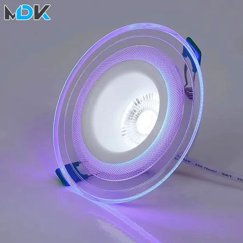 Recessed LED Downlight with Decorative Centre and Edge Light