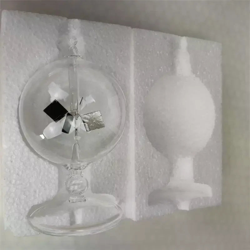 Glass Crookes Radiometer - Light-Driven Display