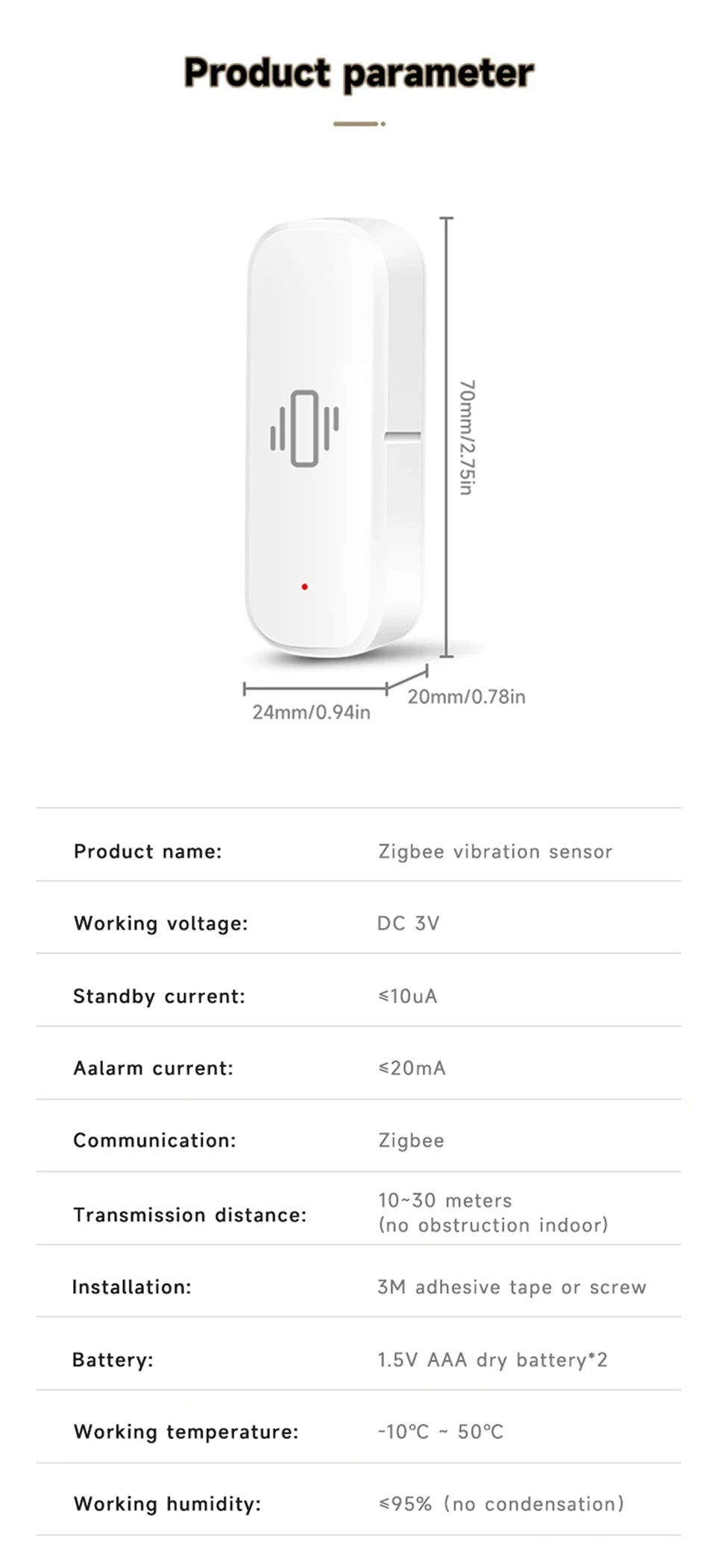 Zigbee Vibration Sensor for Zigbee2MQTT