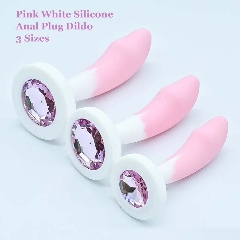 Crystal Base Silicone Anal Plug 💎