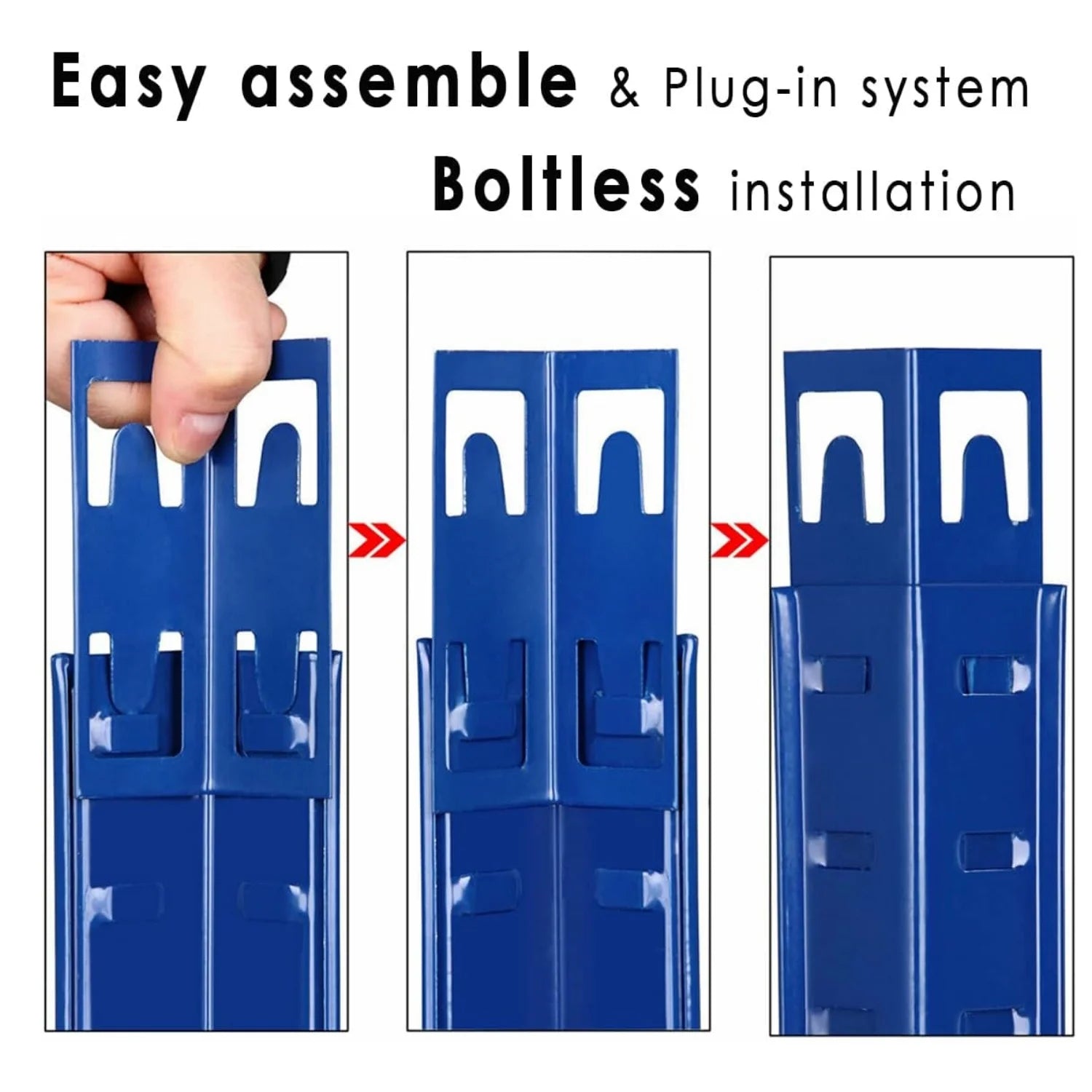 Blue Workshop Organizer Shelf – 5‑Tier Multi‑Purpose Storage Rack