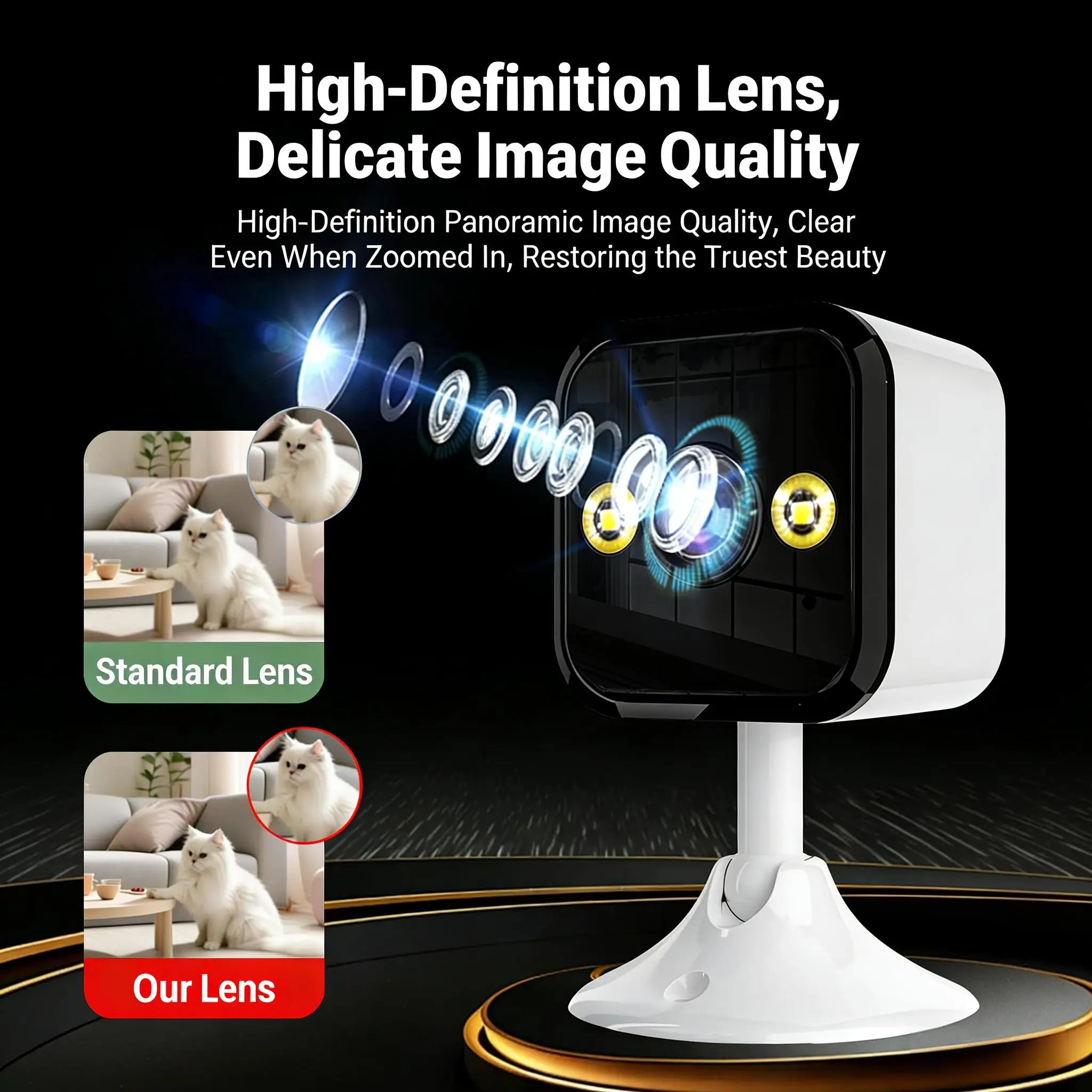 Caméra de sécurité WiFi 1080P intérieure extérieure IP66 vision nocturne