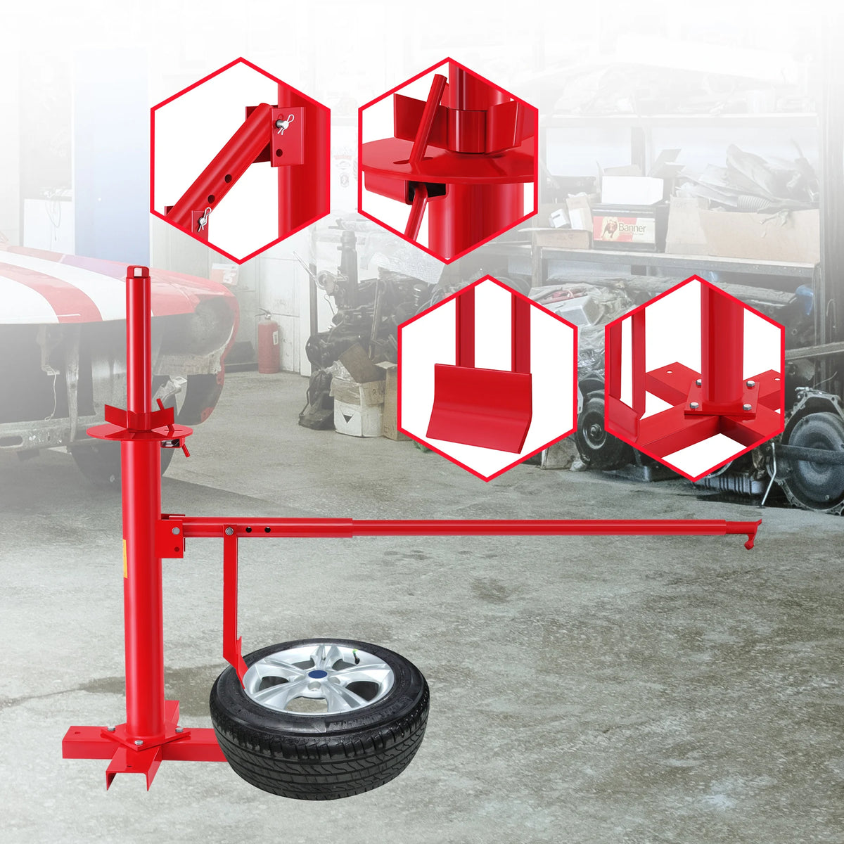 Γ manually Tire Changer Demount Tool Για Αυτοκίνητο ΤρέιΛ Ηδιά Demount εργαλείο