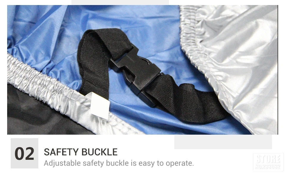 Motorcycle Cover Waterproof Moto Rain Cover Dustproof UV Protective Outdoor Indoor Motocross Scooter Motorbike Cover All Season