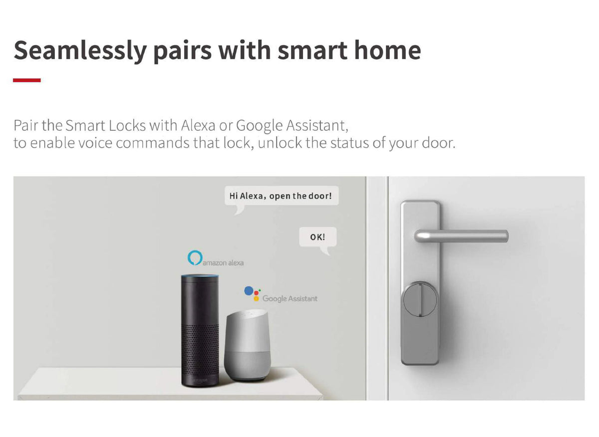 RAYKUBE A1 Pro Tuya Bluetooth Smart Door Lock Tuya/ Smart Life APP Unlock No drilling required Delivery From Spain To EU Countri