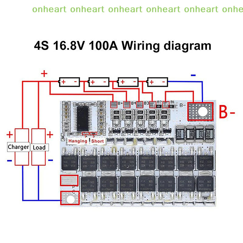 Lithium Battery BMS Board, 3S, 4S or 5S Options