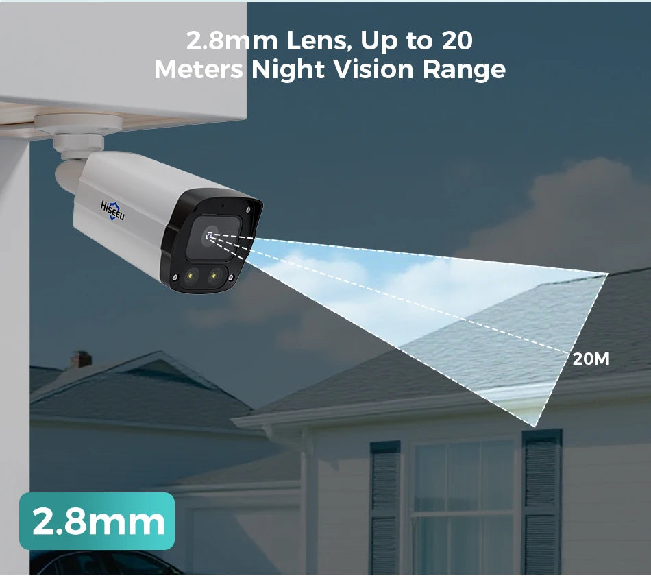 12MP POE IP Security Camera with Vehicle Detection