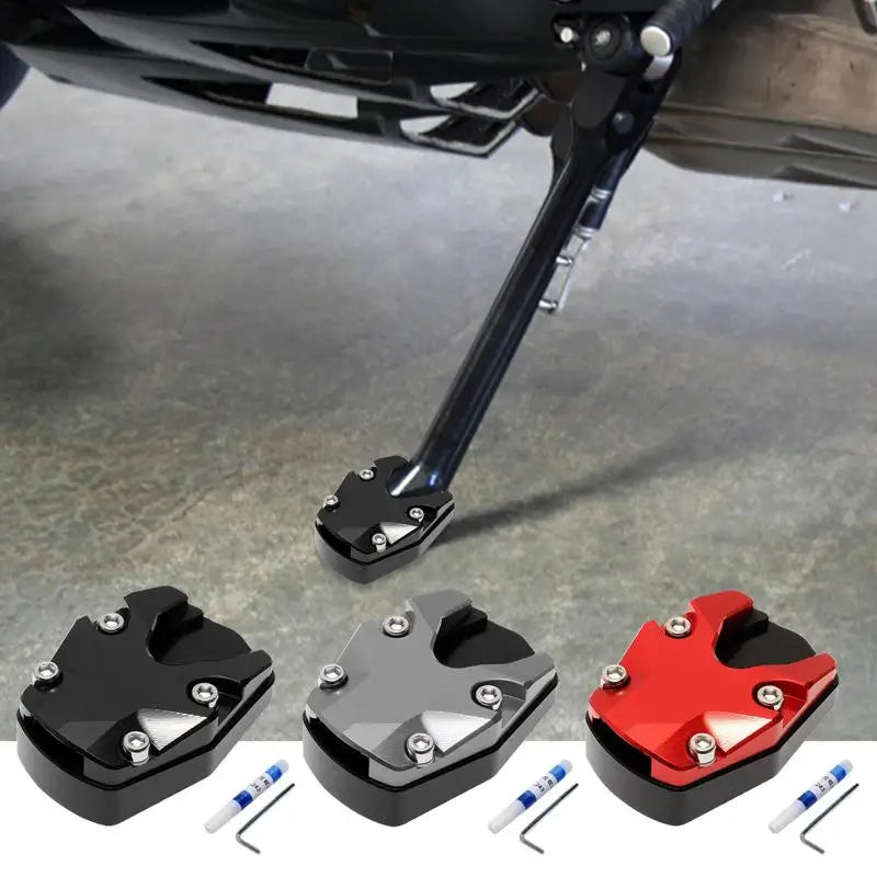 Extensión de aluminio para la pata de cabra de motocicleta