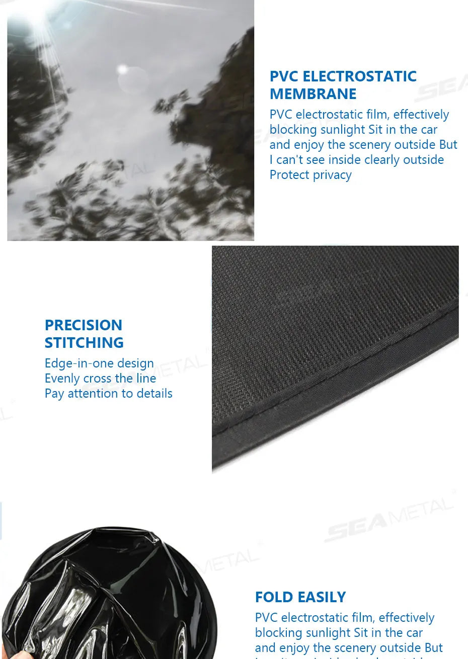 BLALION 2‑Pack Car Window Sunshade Mesh Protector