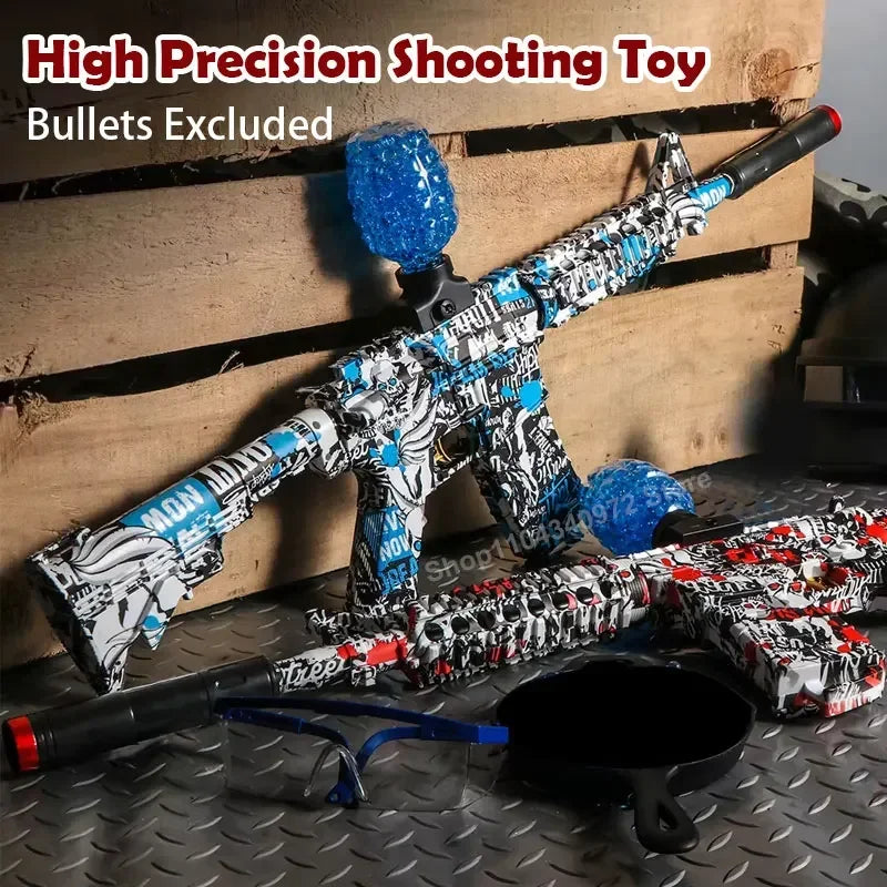 New M416 Electric Blaster Gun Set High Precision Shooting Toy Perfect Outdoor Toys Gifts for Boys Birthday (Bullets Excluded)