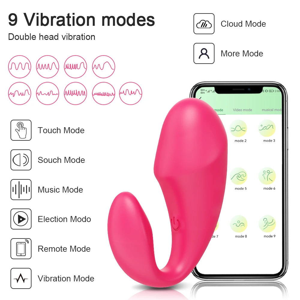 Sex Oyuncakları Uygulama Vibratörü Bluetooth Dildo Kadınlar için Kablosuz Uzaktan Kumandalı Vibratörler Giyilebilir Titreşimli Aşk Yumurtası Çiftler için Oyuncak