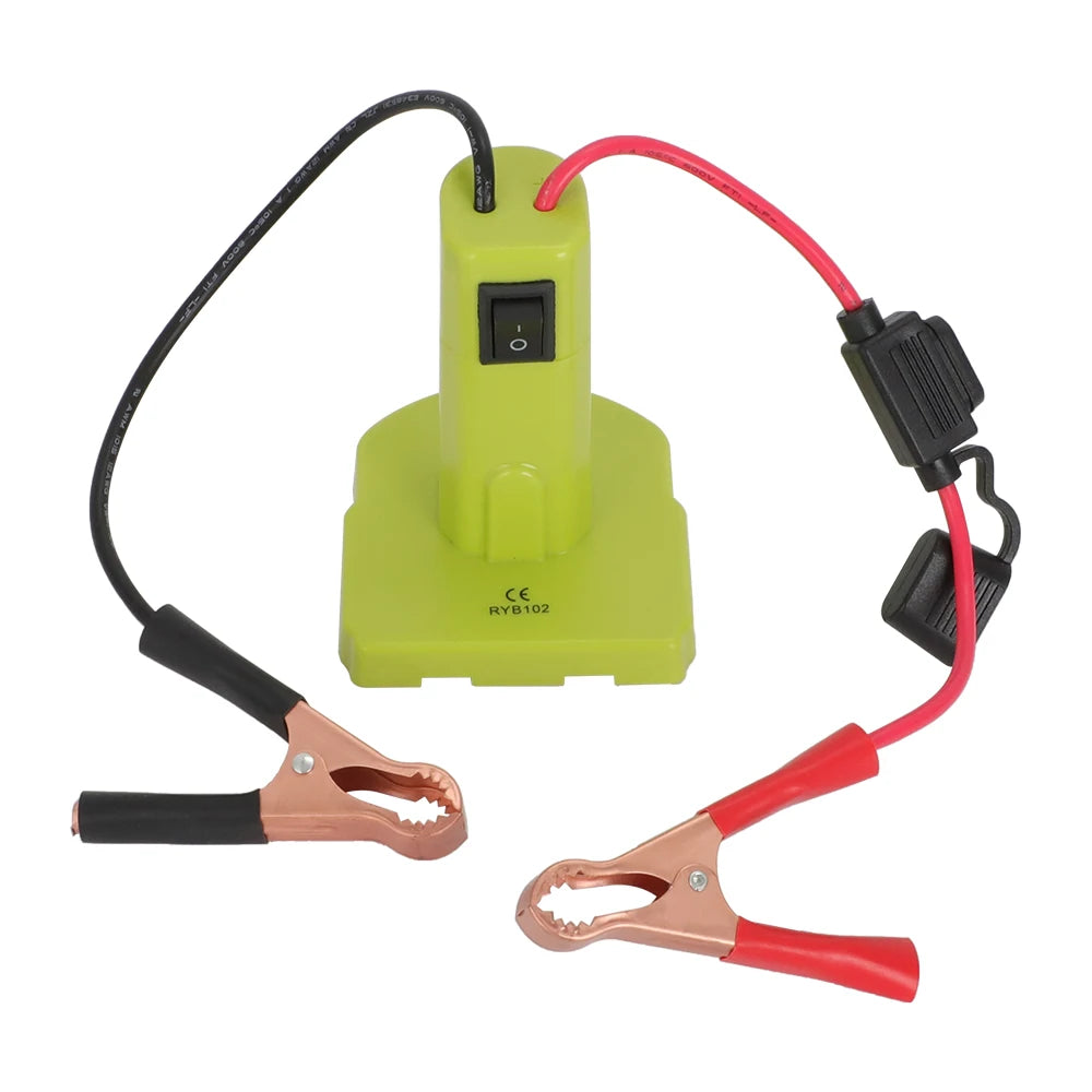Startadapter for Ryobi 18V-batteri til 12V-kjøretøy