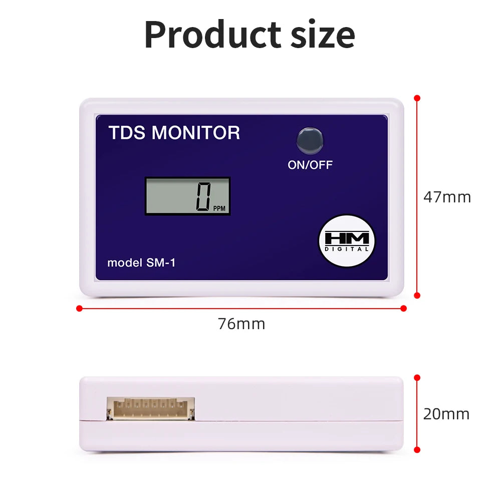 Inline TDS- en EC-watermonitoropties