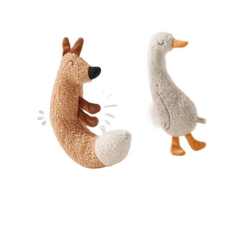 Canvas Animal-Shaped Pet Toy, Fox or Duck