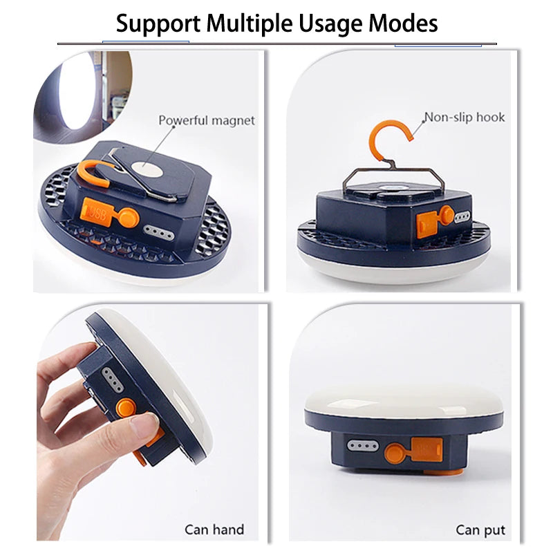 Rechargeable LED Tent Light Portable Emergency Lantern