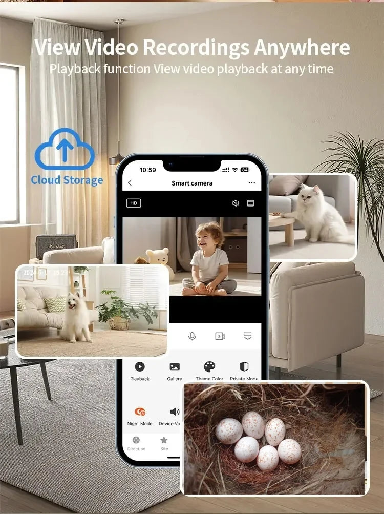 4MP Tuya Smart Bird House Camera with Night Vision