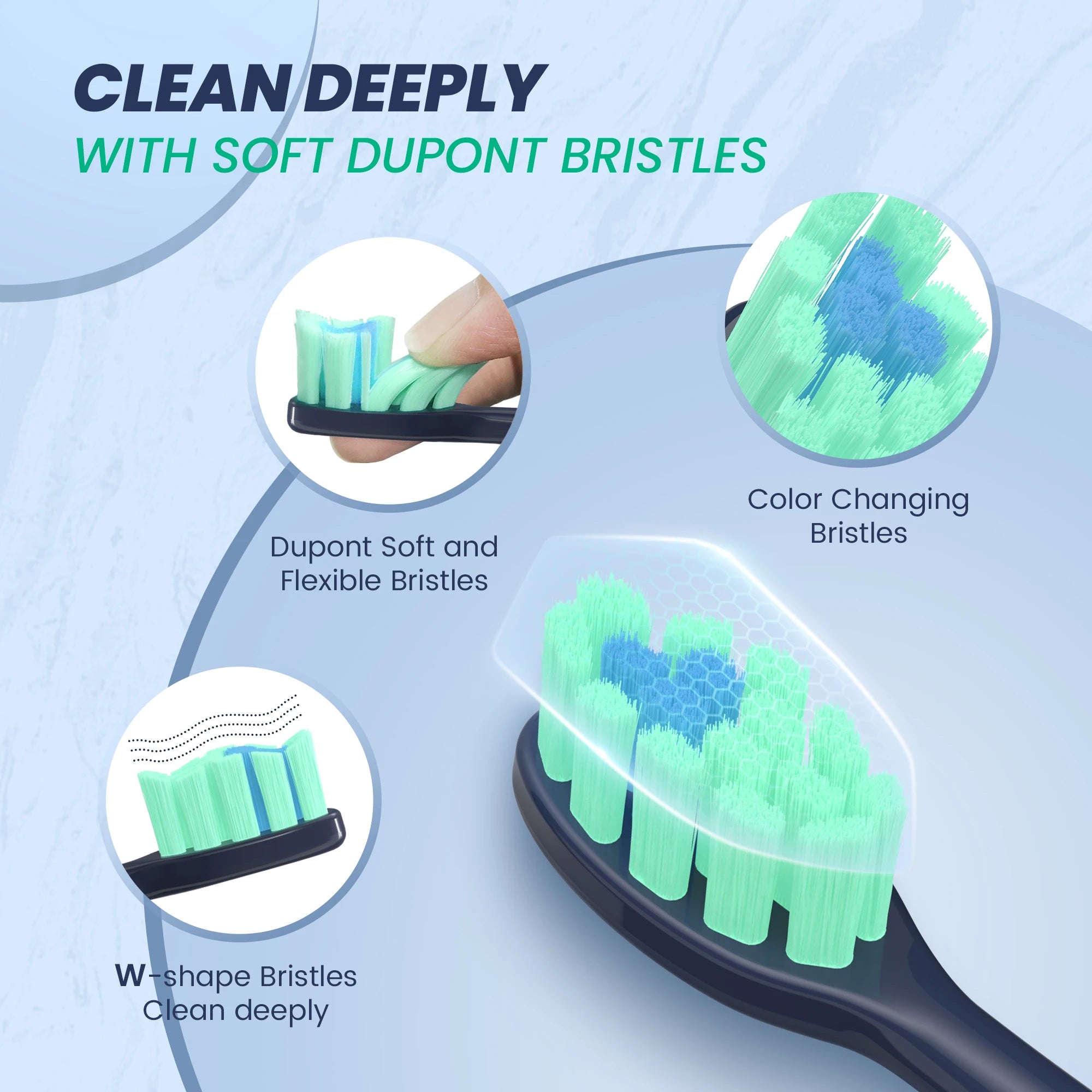 Sejoy JS10-1 Electric Sonic Toothbrush with Replacement Heads