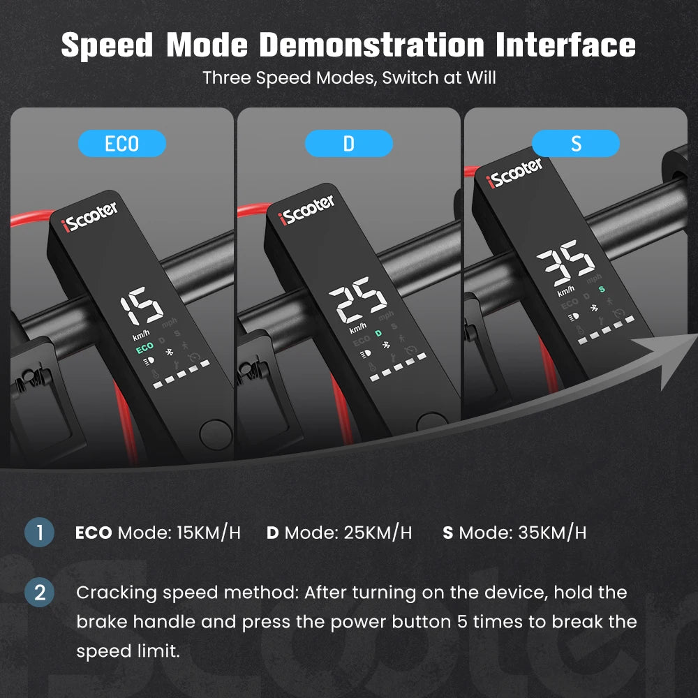iScooter i9M Electric Scooter with 500W Motor and Pneumatic Tires
