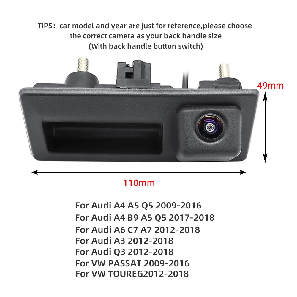170° Car Rear Camera for Audi & Volkswagen