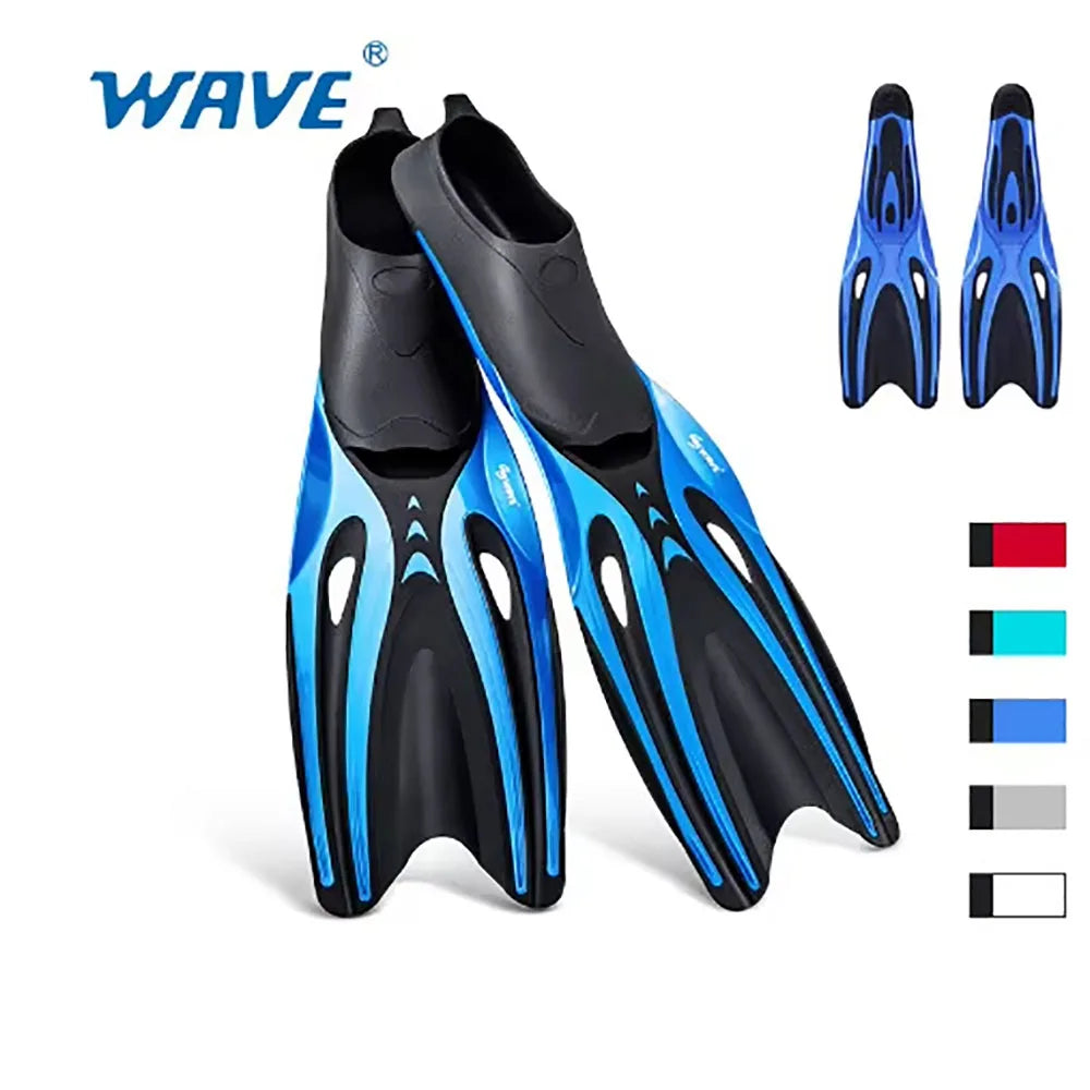 Professional Diving Fins Flexible Comfort TPR Non-Slip Swimming Rubber Snorkeling Swim Flippers Water Sports Beach Shoes