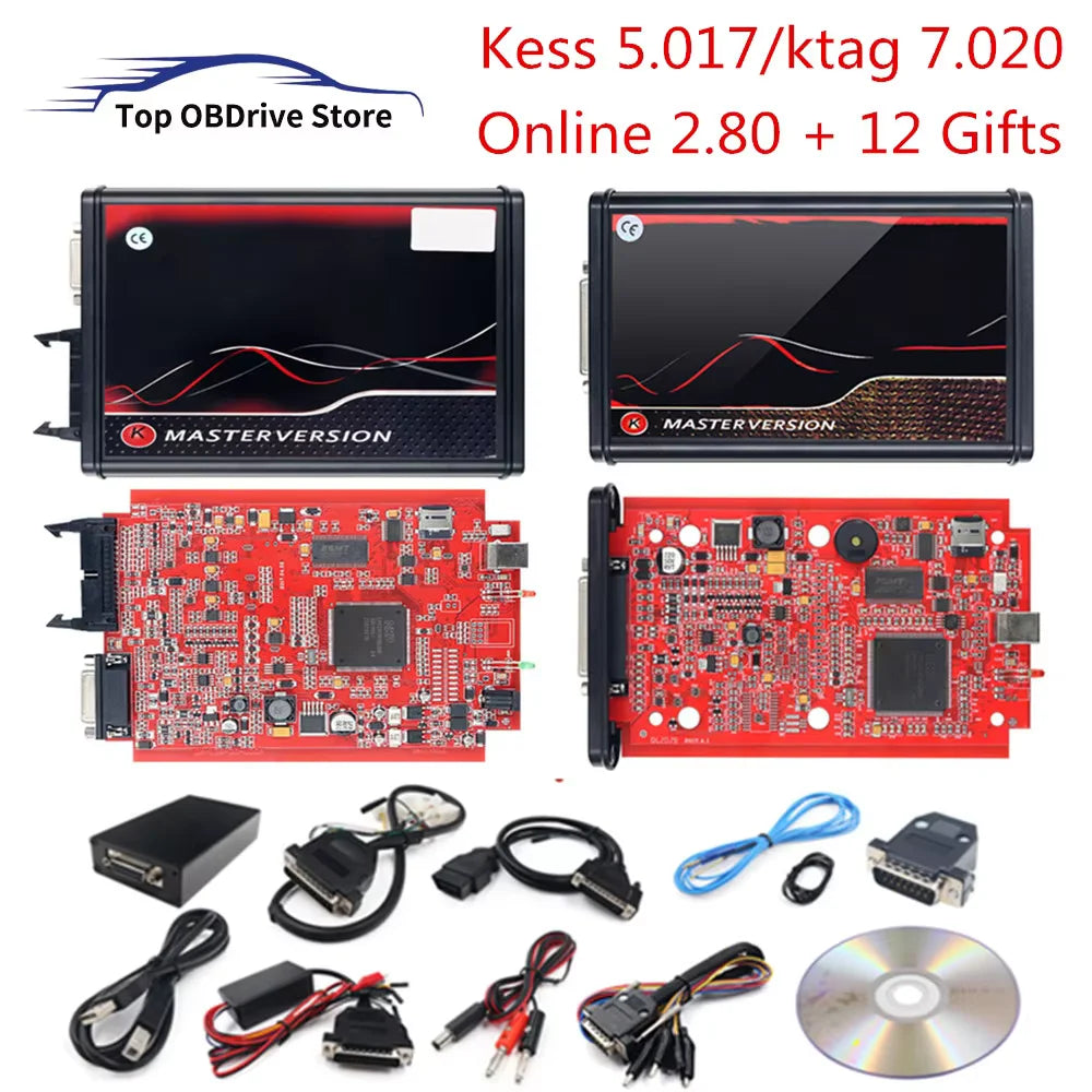 EU Red Kess 5.017 & KTAG 7.020 ECU Flash Tool Master Kit
